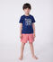 Teeshirt enfant en coton manches courtes imprimé bleu MEDIEVAL