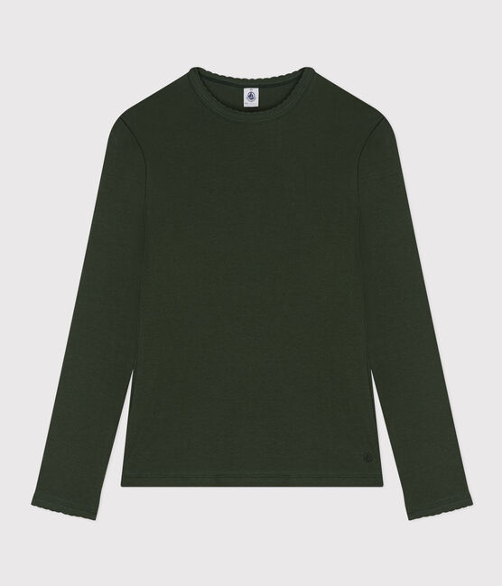 TEE-SHIRT L'ICONIQUE COCOTTE EN COTON FEMME vert AVORIAZ