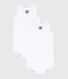 Lot de 2 bodies blancs sans manches bébé