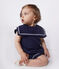 Ensemble bébé deux pièces en coton, détails marins bleu SMOKING