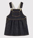 Robe salopette bébé fille en jean