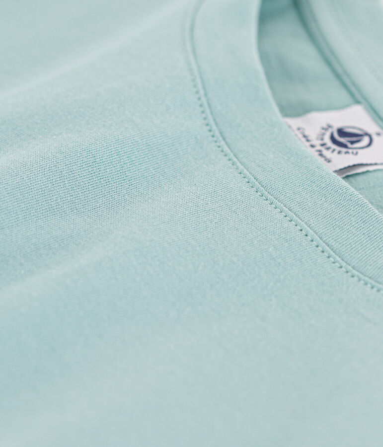 Tee-shirt LE DROIT col rond en coton Femme vert BOB