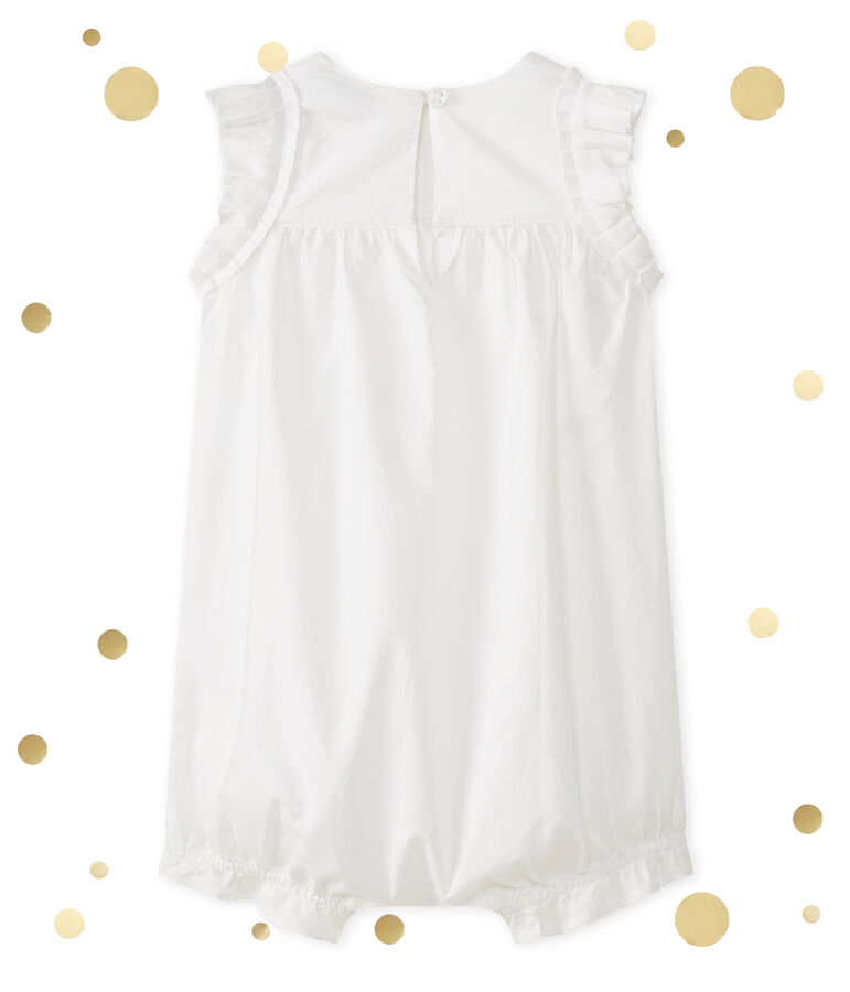 Combicourt b&eacute;b&eacute; fille blanc ECUME