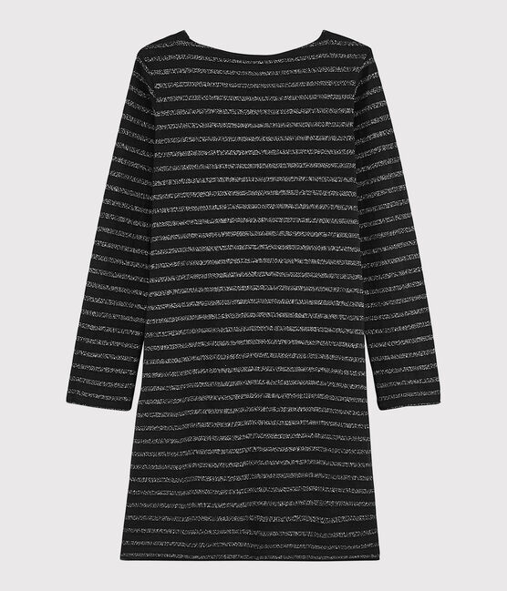 Robe marinière Femme noir NOIR/ ARGENT