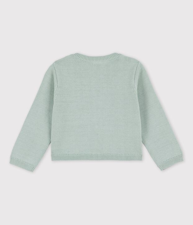 Cardigan en tricot raffin&eacute; b&eacute;b&eacute; vert