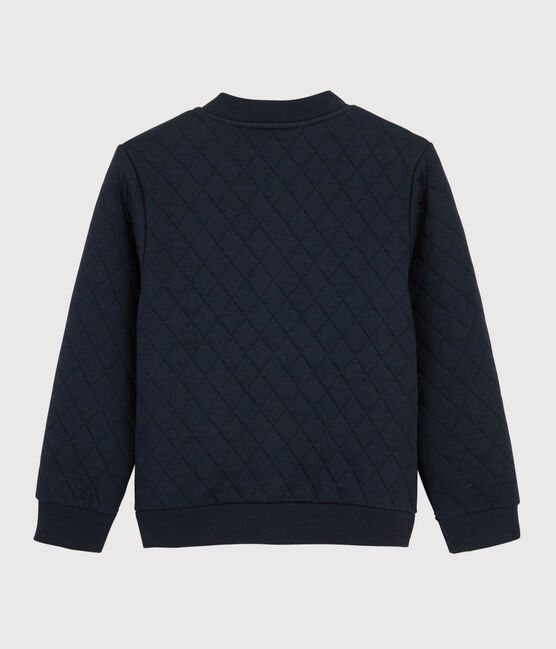 Cardigan en tubique matelassé enfant garçon bleu SMOKING