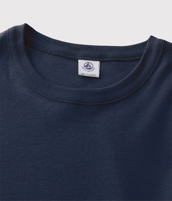 Tee-shirt L'ICONIQUE col rond en coton Femme bleu SMOKING