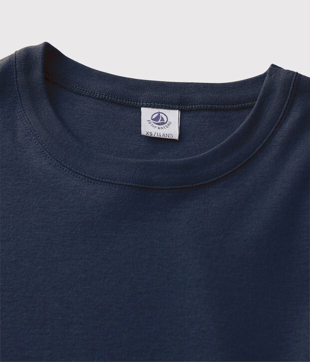 Tee-shirt L'ICONIQUE col rond en coton Femme bleu