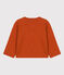 Cardigan bébé uni en jersey épais marron RUSTY