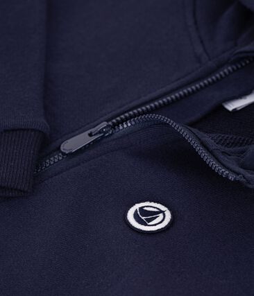Sweatshirt à capuche zippé enfant en coton