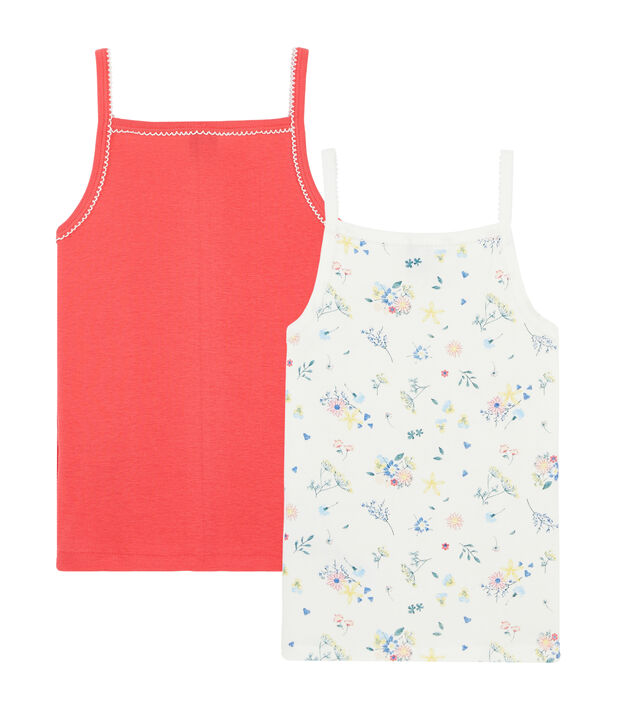 Duo de chemises &agrave; bretelles petite fille multicouleur