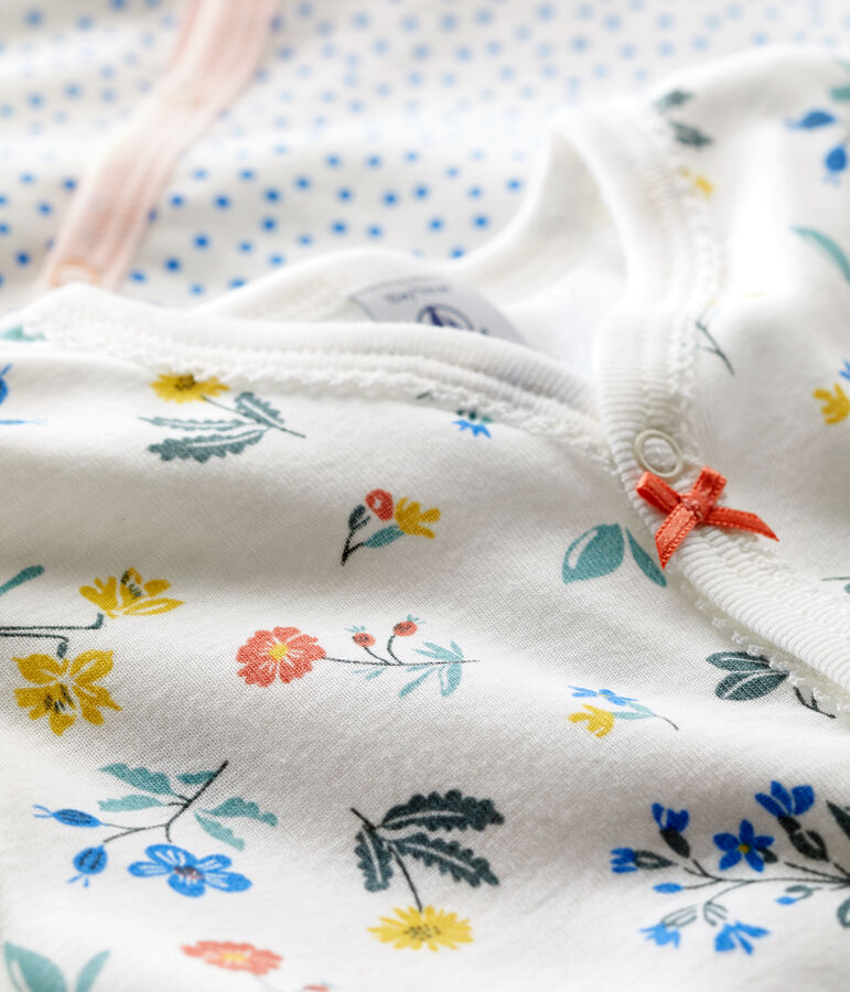 Lot de 2 dors-bien fleuris en coton variante 1