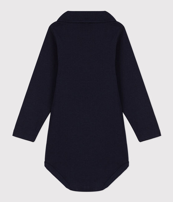 Body manches longues bébé col polo en coton SMOKING/ SMOKING