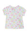 T-shirt bébé fille imprimé blanc ECUME/blanc MULTICO