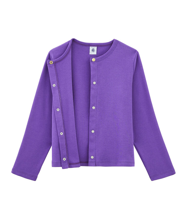 Cardigan enfant fille violet
