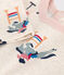 Tee-shirt manches longues en jersey fin bébé beige MONTELIMAR/blanc MULTICO