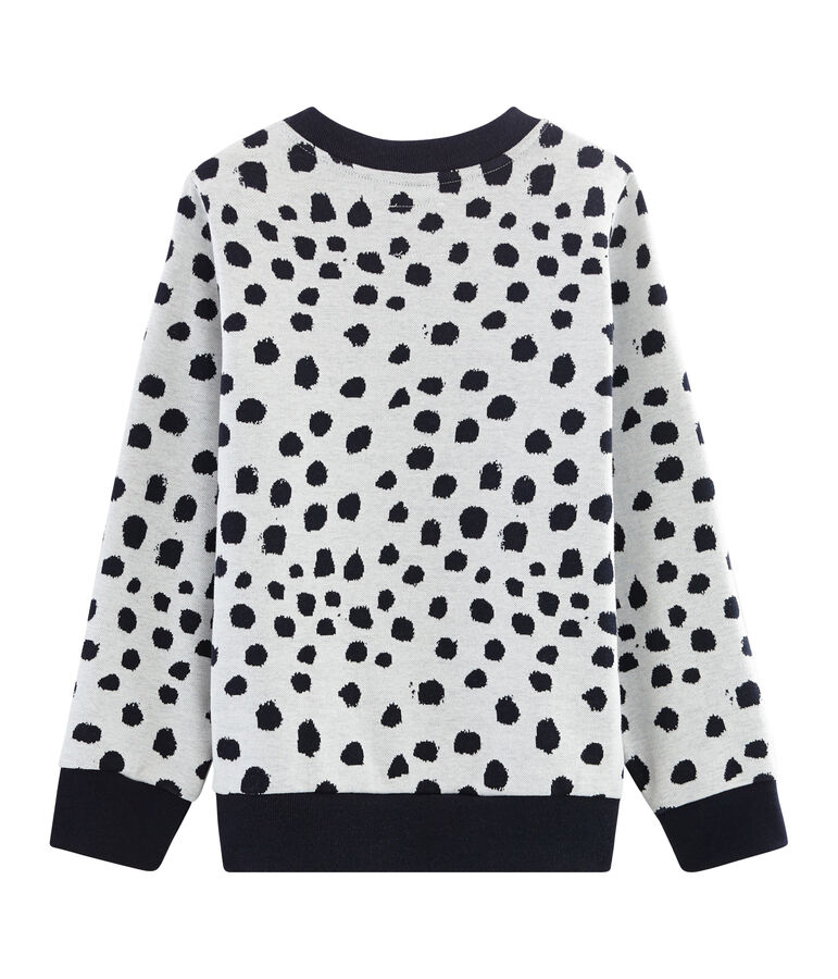 Sweat shirt Jean Jullien blanc MARSHMALLOW/ DOTTIES