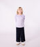 Marinière enfant en coton violet SQUAW/ MILK