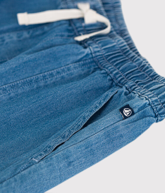 Short en denim léger enfant garçon bleu DENIM CLAIR