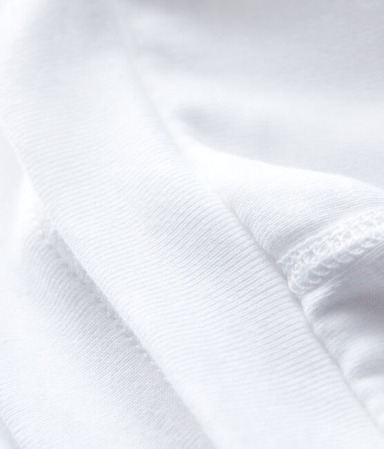 Bonnet naissance blanc bébé en coton biologique blanc ECUME