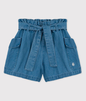 Short en denim bio enfant fille