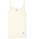 Chemise à bretelles petite fille en coton laine soie