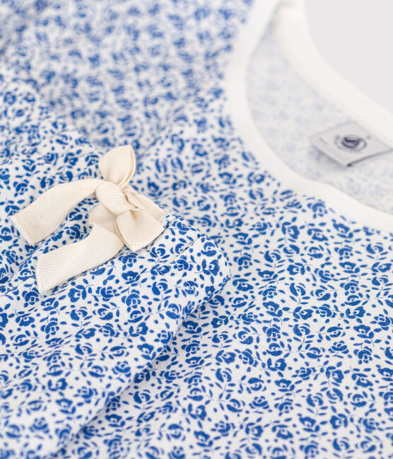 Pyjama short et tee-shirt en coton motif floral femme bleu MARSHMALLOW/ INCOGNITO