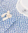 Pyjama short et tee-shirt en coton motif floral femme bleu MARSHMALLOW/ INCOGNITO