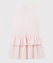 Robe sans manches en jersey enfant fille rose MINOIS/blanc MARSHMALLOW