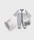 Lot de 1 pyjama bébé et 3 bodies rayures