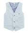 Gilet sans manche bleu FONTAINE/blanc MARSHMALLOW