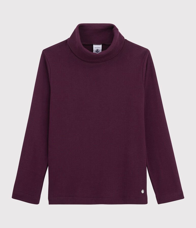 Sous-pull en coton enfant fille / gar&ccedil;on violet CEPAGE