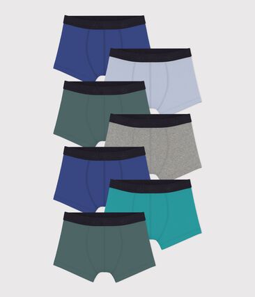 Lot de boxers enfant en coton uni