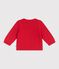Pull bébé en tricot laine et coton à motif cheval rouge TERKUIT/ AVALANCHE