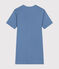 Chemise de nuit en coton ajouré femme bleu BEACH