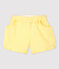 Short rayé en seersucker bébé fille jaune SHINE/blanc MARSHMALLOW