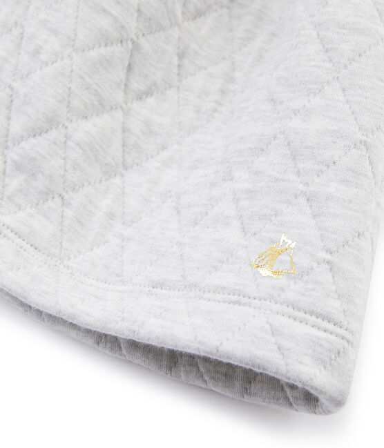 Robe col roulé enfant fille gris BELUGA CHINE