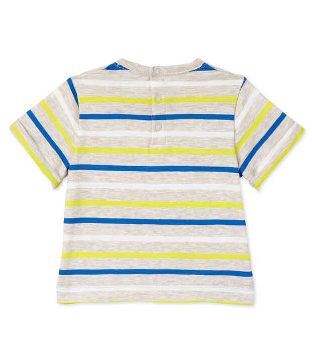 T-shirt b&eacute;b&eacute; gar&ccedil;on ray&eacute; beige/multicouleur