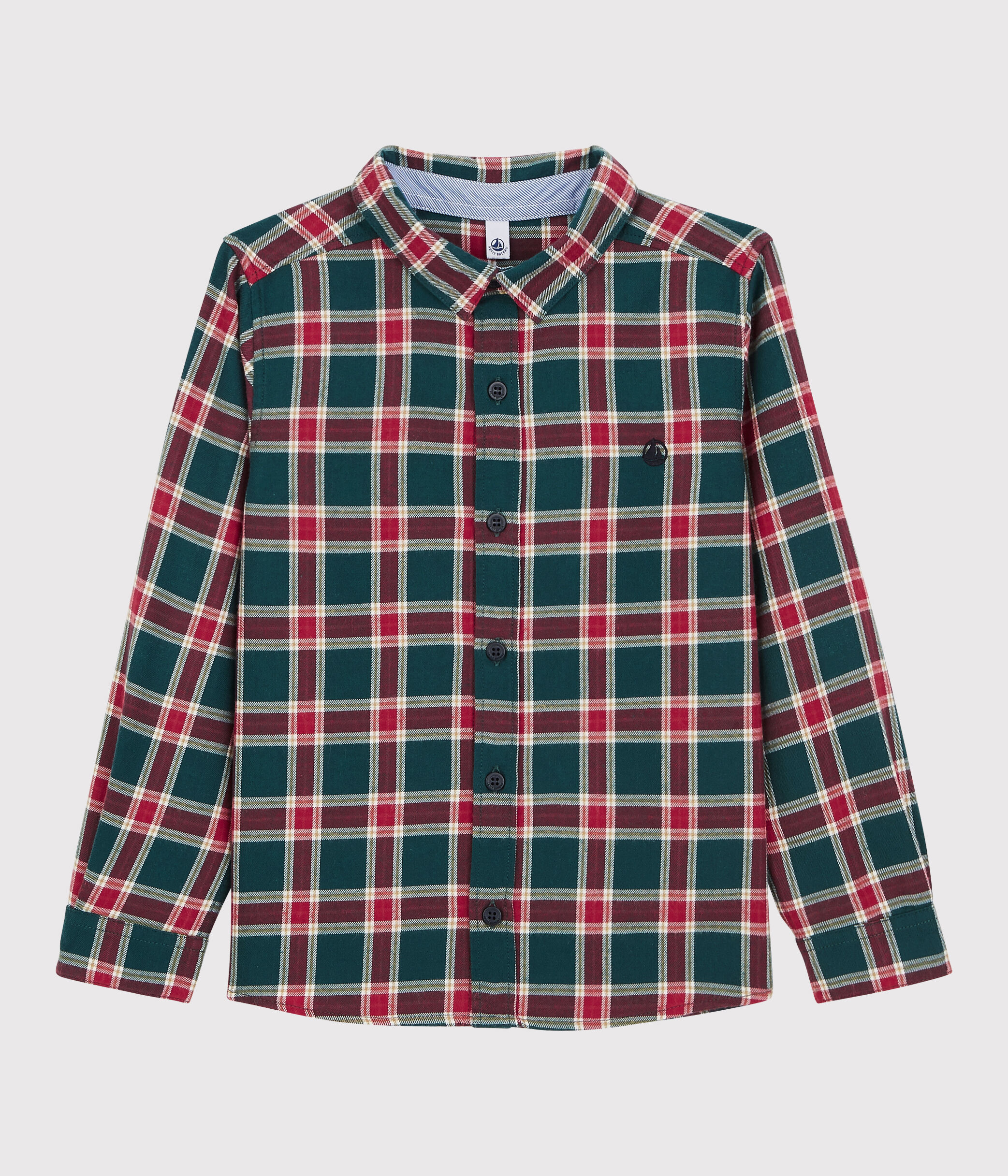 Chemise à Carreaux Homme Marquage en Broderie