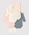 Lot de 5 bodies princesse manches longues bébé fille en coton variante 1