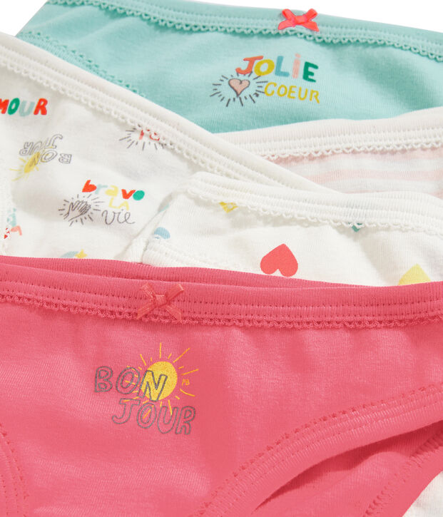 Lot de 5 culottes petite fille multicouleur