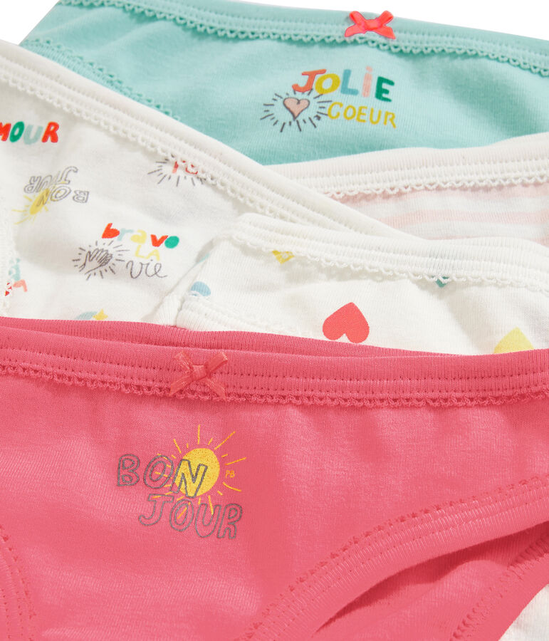 Lot de 5 culottes petite fille multicouleur