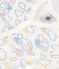 Combinaison en coton imprimé arc-en-ciel bébé blanc MARSHMALLOW/blanc MULTICO