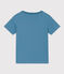 Tee-shirt manches courtes en coton enfant garçon vert LAVIS/bleu VERDE