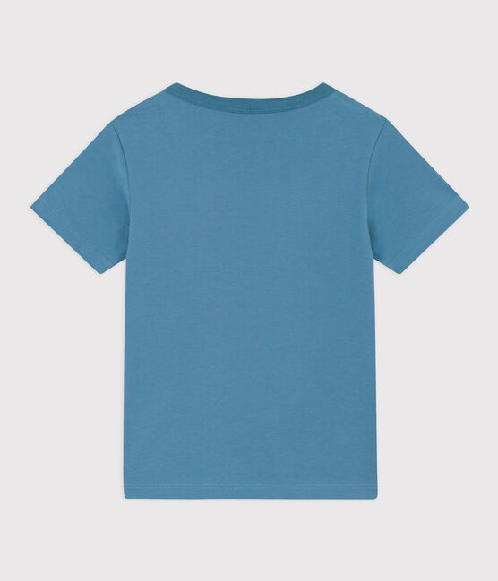 Tee-shirt manches courtes en coton enfant garçon vert LAVIS/bleu VERDE