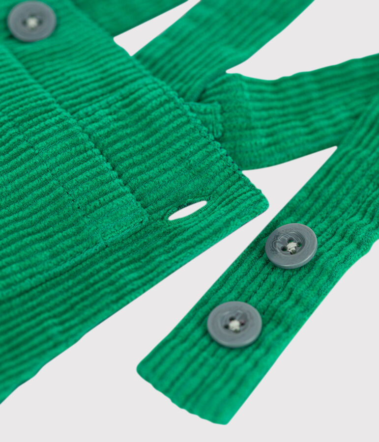 Salopette b&eacute;b&eacute; longue en velours grosses c&ocirc;tes MATCHA