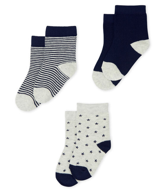 Lot De 3 Paires De Chaussettes Bebe Garcon Petit Bateau
