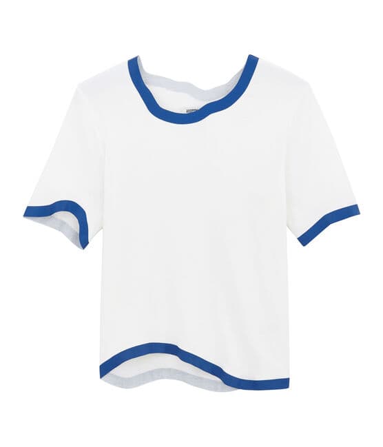 Tee-shirt sérigraphié pour femme blanc MARSHMALLOW