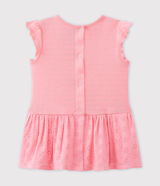 Robe bébé fille manches papillons rose PETAL