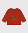 Tee-shirt manches longues en jersey bébé rouge HARISSA